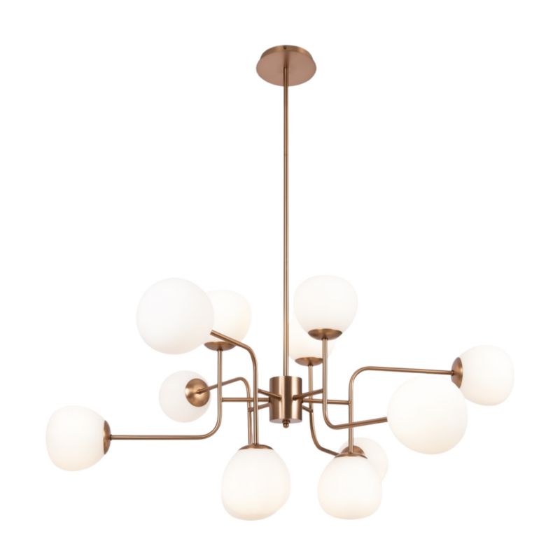 Żyrandol Maytoni Erich złoto-biały 12 x E14 x 40W IP20 wym: 140 x 50 x 110 cm - 1 szt.