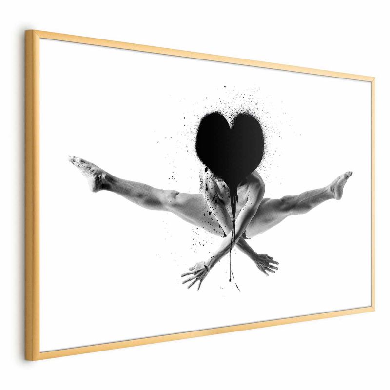 Plakat Artgeist Skok 42x29,7 cm z ramą złotą 1 szt