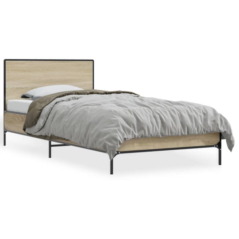 Łóżko metalowe WaszeMeble 100x200 cm brązowe WM-845523 1 szt.