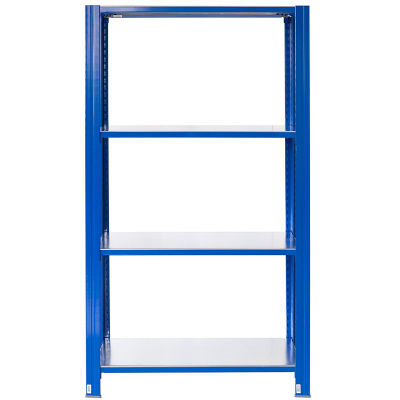 Wtykowy regał metalowy AR Shelving z profilem T z 4 półkami 200x80x30 cm 250 kg 1 szt