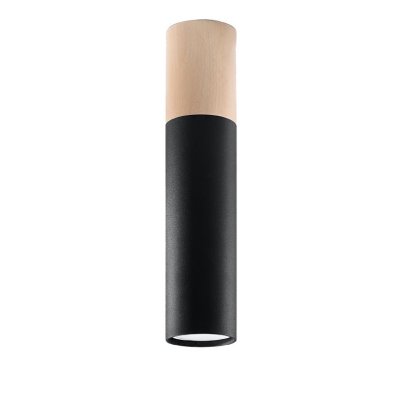 Lampa sufitowa Pure Lume MARCOS czarna 1xGU10x10W IP20 wym:30x6x6cm - 1 szt.