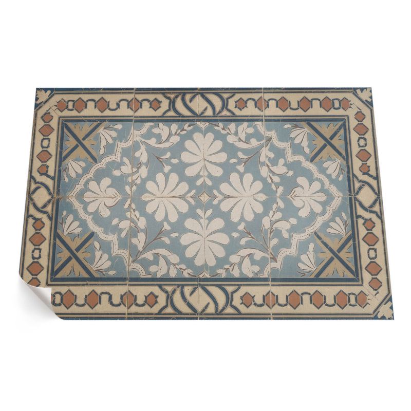 Zewnętrzny Dywan Winylowy ArtPrintCave 120x180 cm Geometryczne kwiatowe wzory w stylu retro 1 szt.