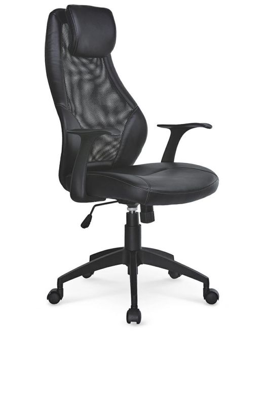 Fotel biurowy ergonomiczny Rino INTESI czarny obrotowy z regulacją wysokości do biura 1 szt.