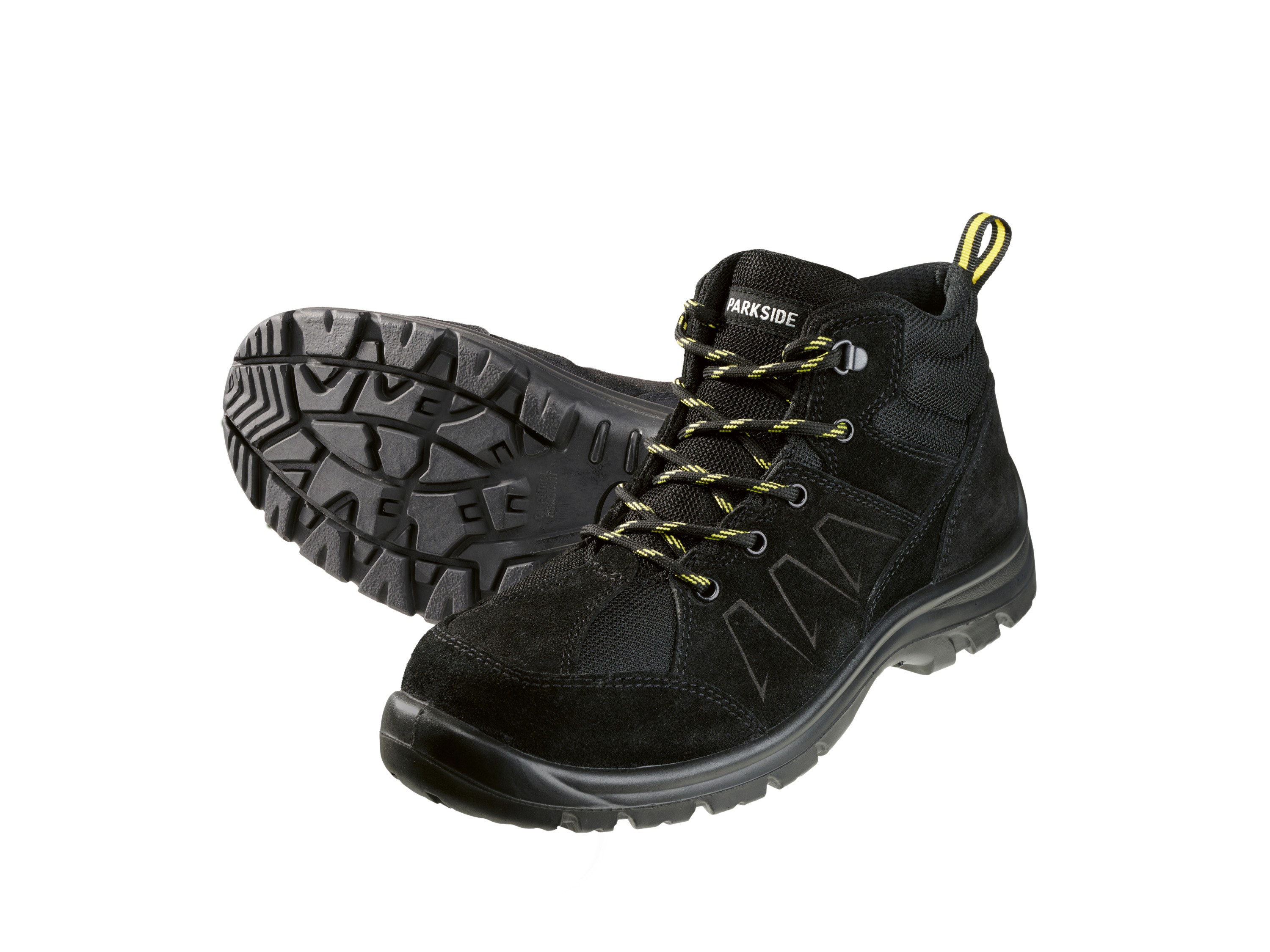 Parkside Buty ochronne męskie S3, skórzane Wysoka cholewka, 44