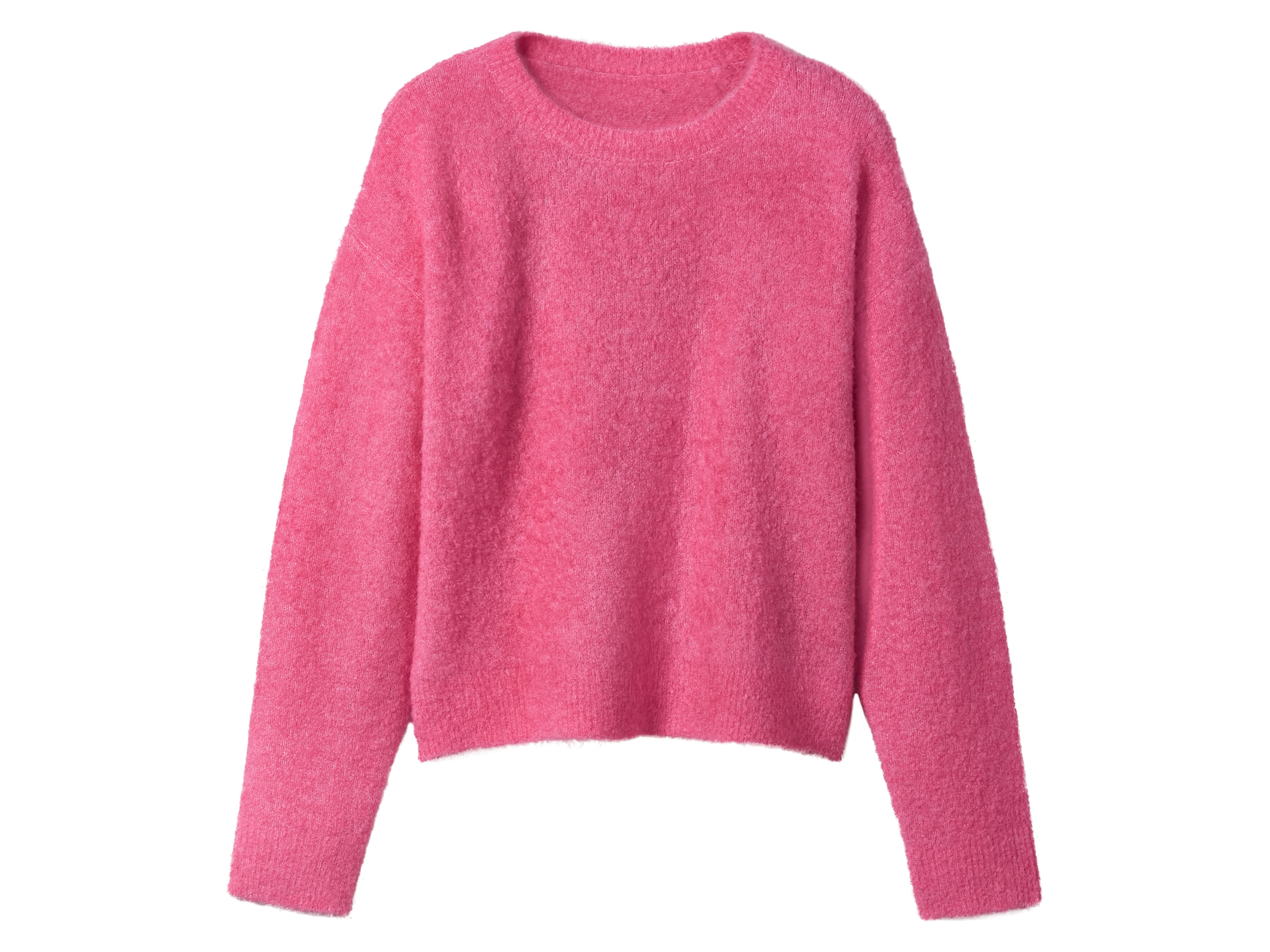 esmara Sweter damski dzianinowy Różowy, XS 32/34
