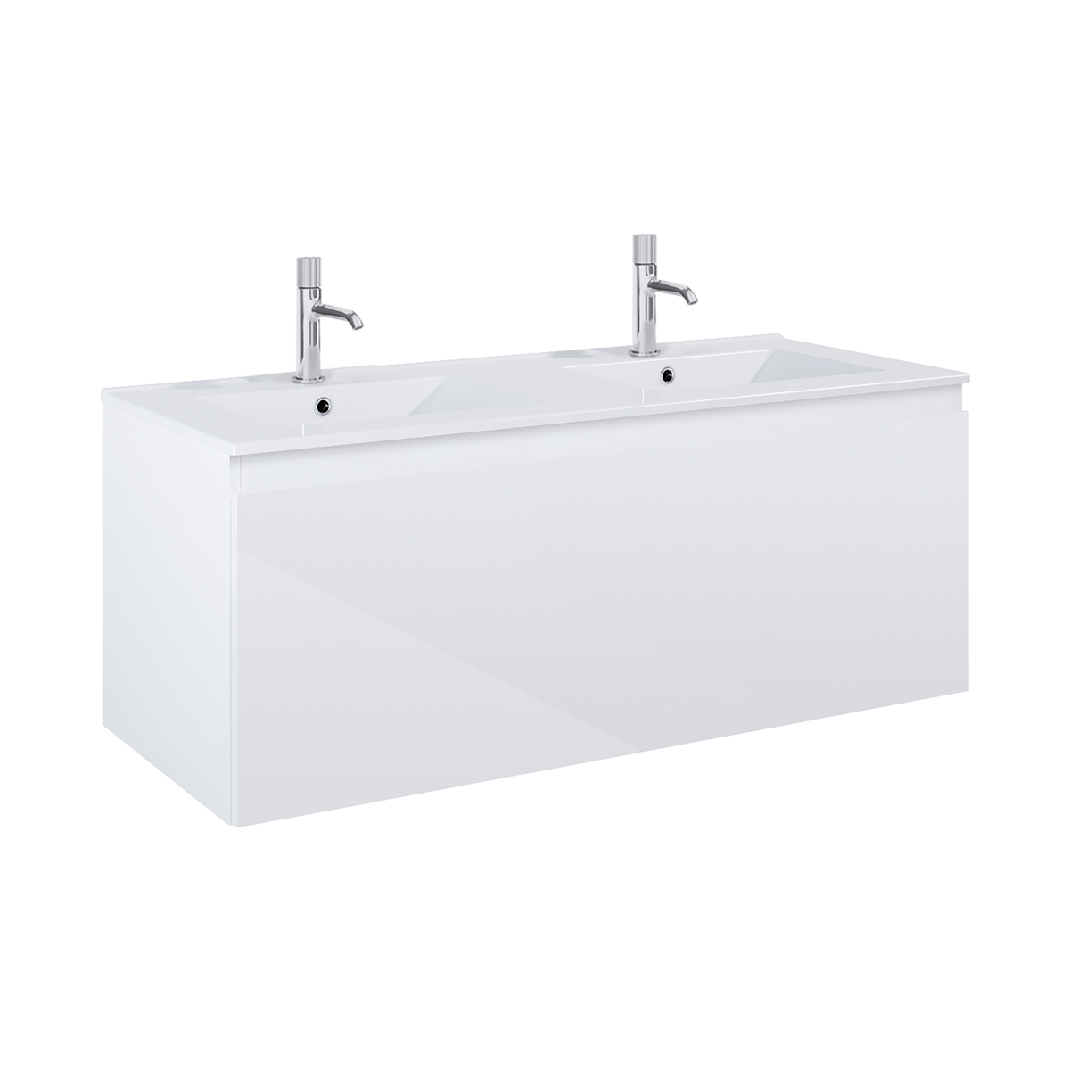 Darmowa Dostawa - Umywalka z szafką 120 cm białą Oltens Vernal 68034000