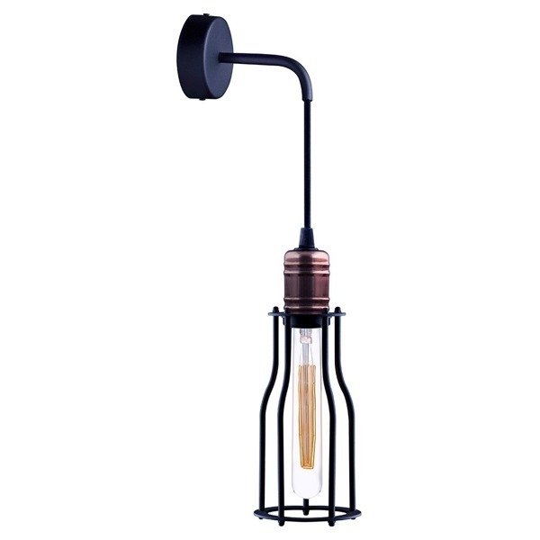 Darmowa Dostawa - Kinkiet 1x25 W czarny-miedź Nowodvorski Lighting Worshop 6605