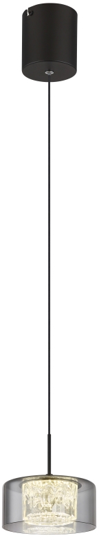 Darmowa Dostawa - Lampa wisząca 1x6 W czarna Globo Lighting Fogsy 15634