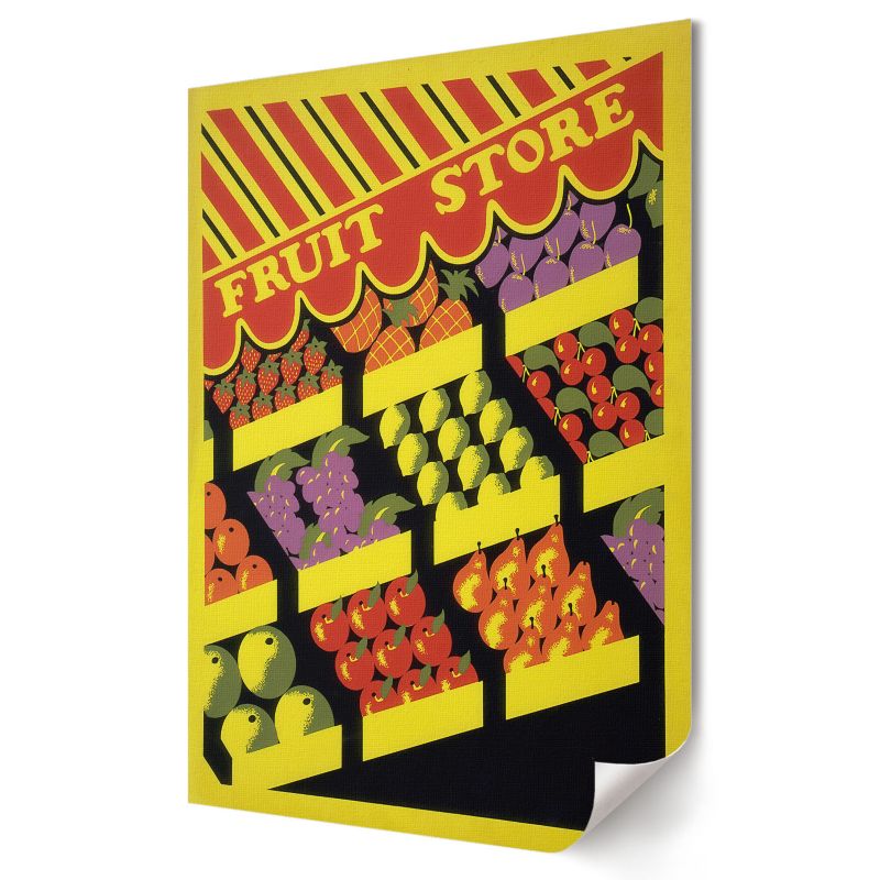 Plakat na płótnie Wallfluent Format A4 Sklep z owocami Program Federal Art Project 1 szt.