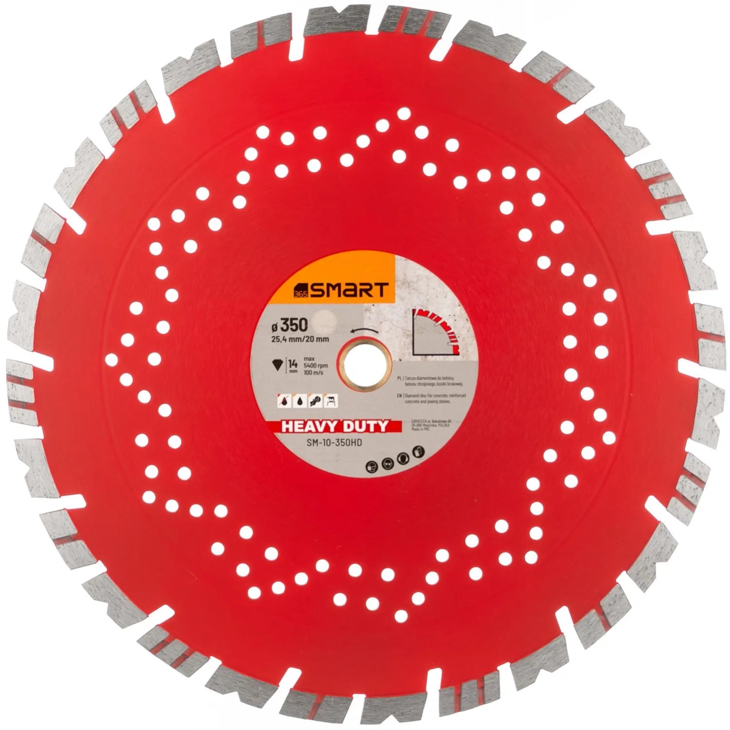 SMART365 Tarcza diamentowa Heavy Duty 350 mm