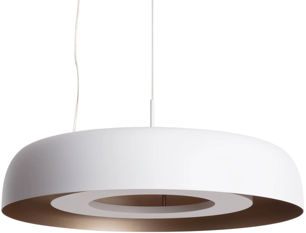 Abruzzo Portafortuna lampa wisząca 1x20 W biała-brązowa ABR-LWPF20W-W
