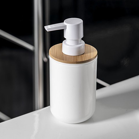 Aqualine Snow dozownik do mydła 350 ml stojący biały 7578