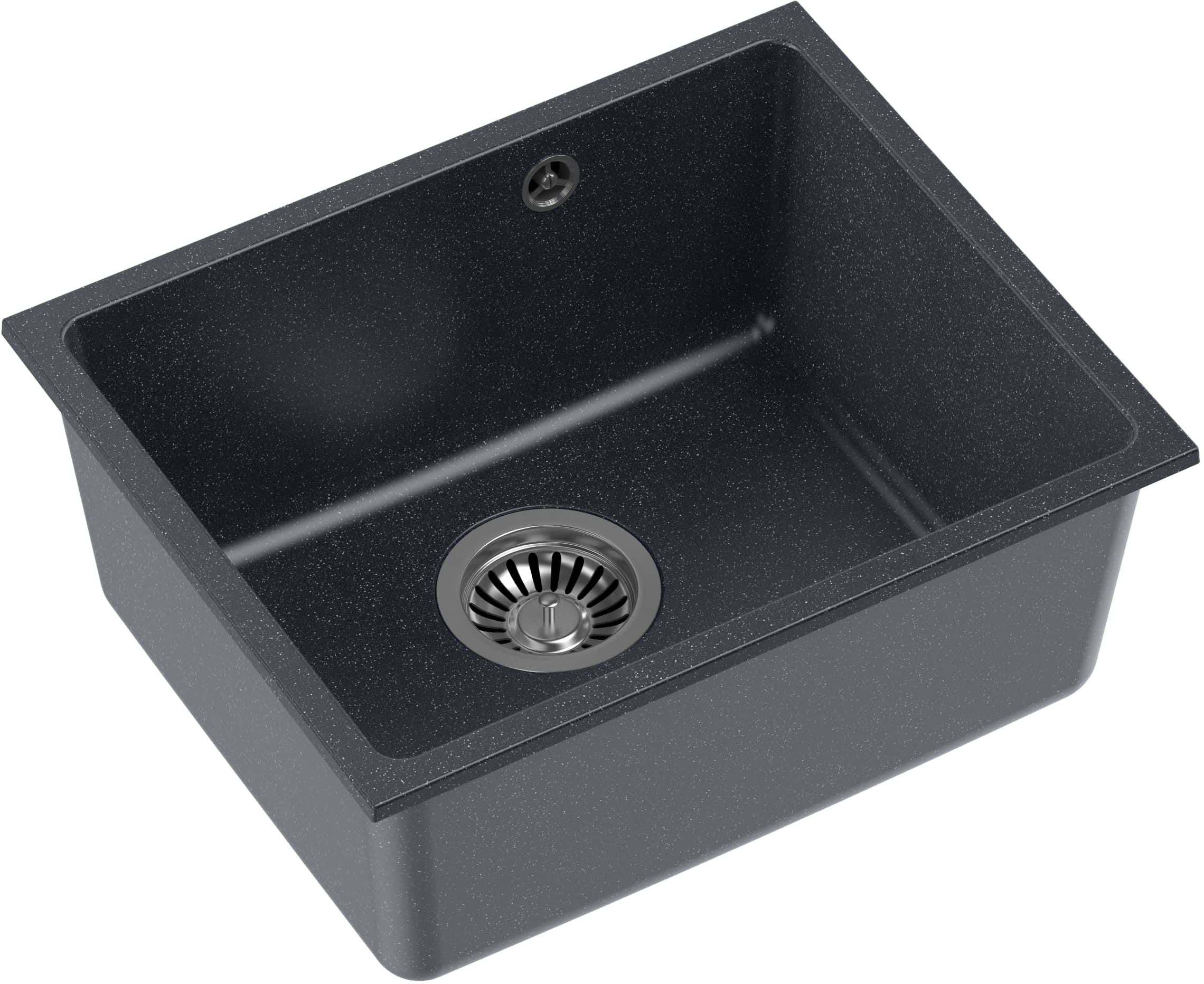Quadron Alec 40 zlewozmywak 46x37,5 cm GraniteQ black dotted HQA4640CZK
