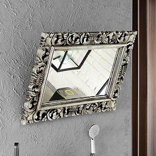 Sapho Samblung lustro 70x40 cm prostokątne rama srebrna IN109