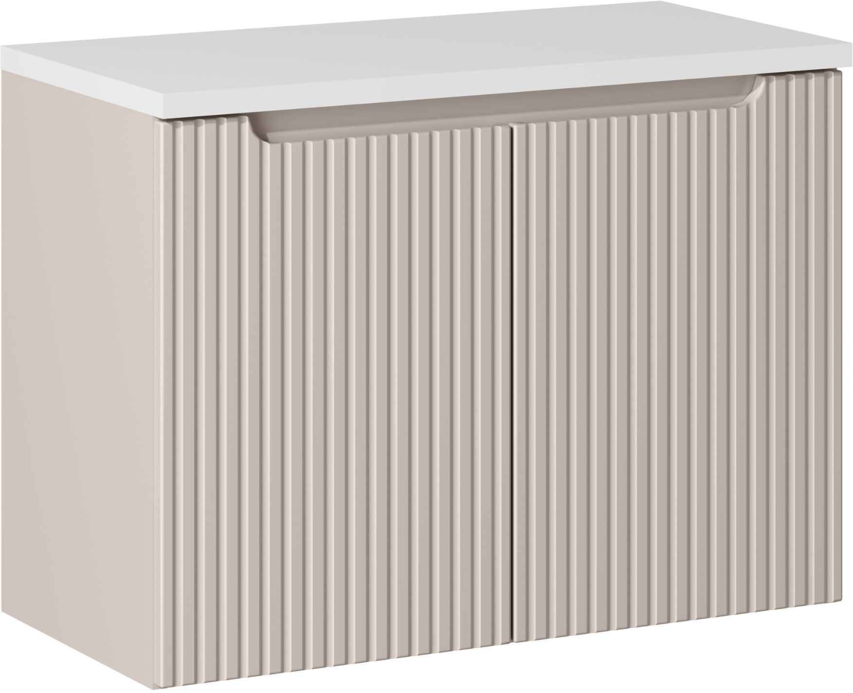 Comad Nova Cashmere szafka 80 cm podumywalkowa wisząca kaszmir z blatem SET-NOC B WHITE 80CM D