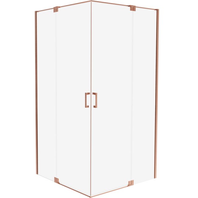 Kabina prysznicowa prostokątna ALLURIA 2D COPPER BRUSHED 80x90x200 TE