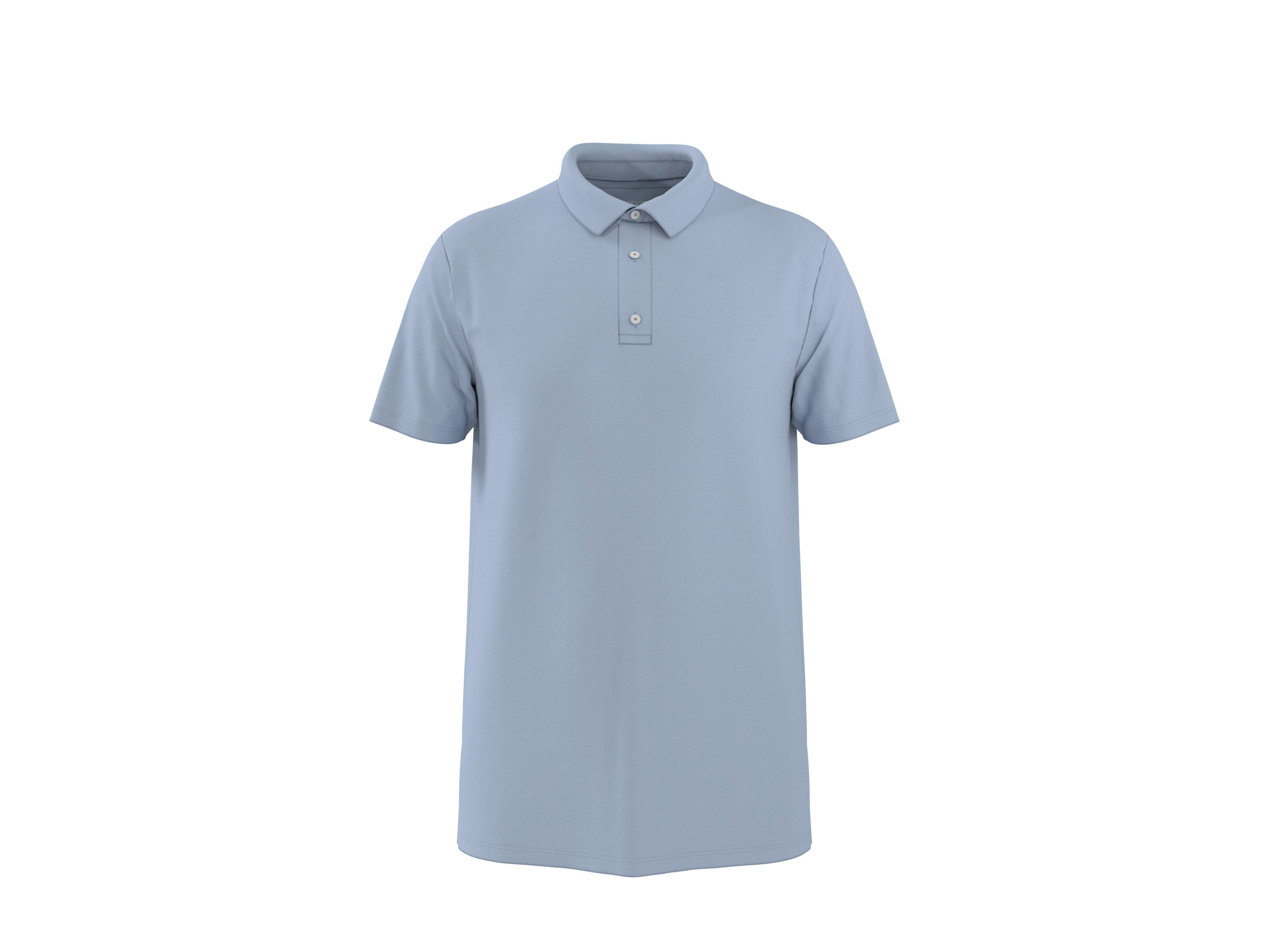 esmara Men Koszulka polo męska z lnem Niebieski, S 44/46