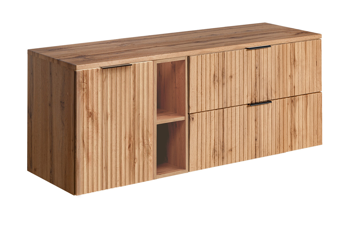 Darmowa Dostawa - Szafka z blatem 140x46x59.2 cm podumywalkowa wisząca dąb Comad Adel Oak SETADOBWOTAN140CMLB