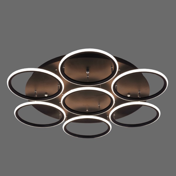 Darmowa Dostawa - Lampa podsufitowa powyżej 6x86 W czarny Altavola Design Ledowe Okręgi LA078CE7out3kblack