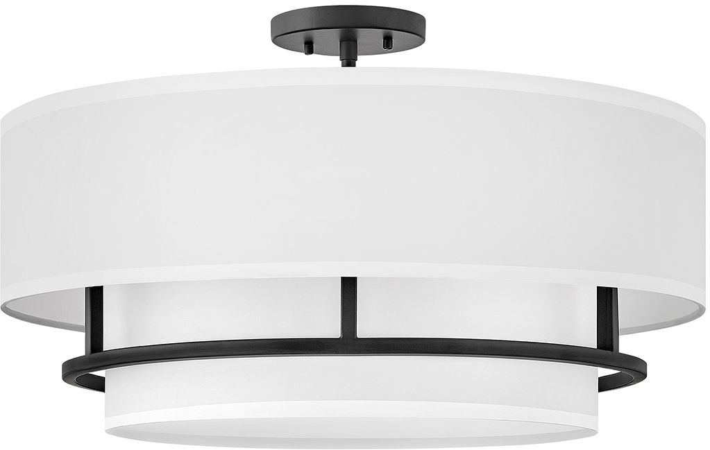 Darmowa Dostawa - Lampa wisząca 4x40 W biała-czarna Elstead Lighting Graham HKGRAHAMLBK