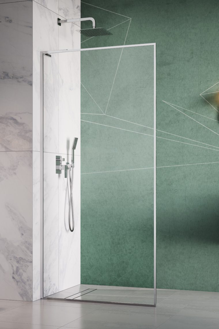 Darmowa Dostawa - Ścianka prysznicowa walk-in 80 cm chrom połysk/szkło przezroczyste Radaway Modo F SL II 104190840101L