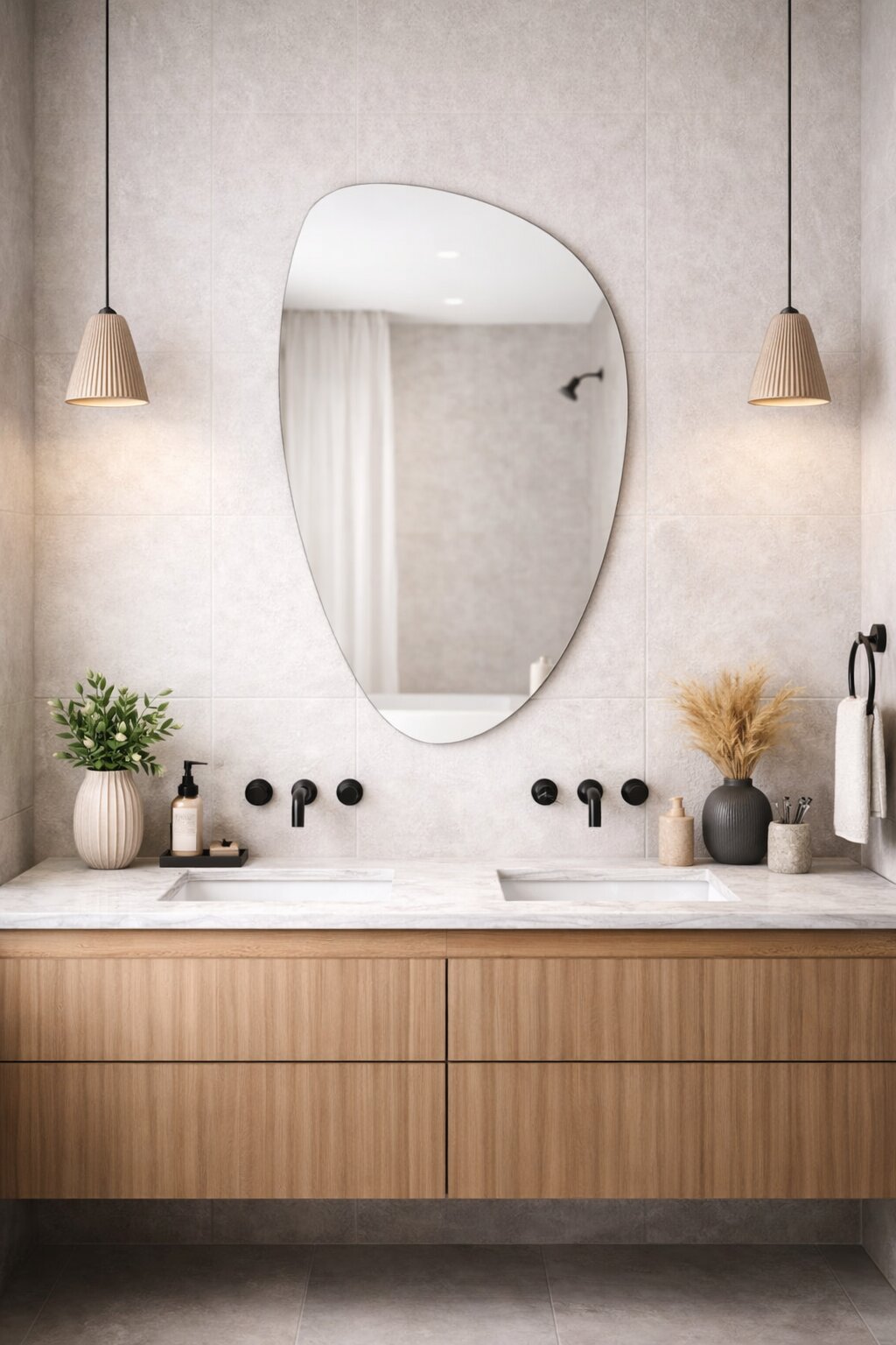 Darmowa Dostawa - Lustro 55x92 cm Baltica Design Stone Fluid 5904107933047