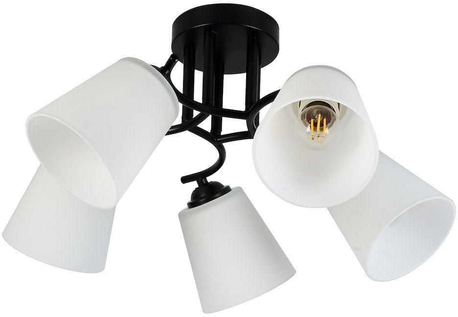 Darmowa Dostawa - Lampa podsufitowa 5x15 W czarna Milagro Pafos ML2258