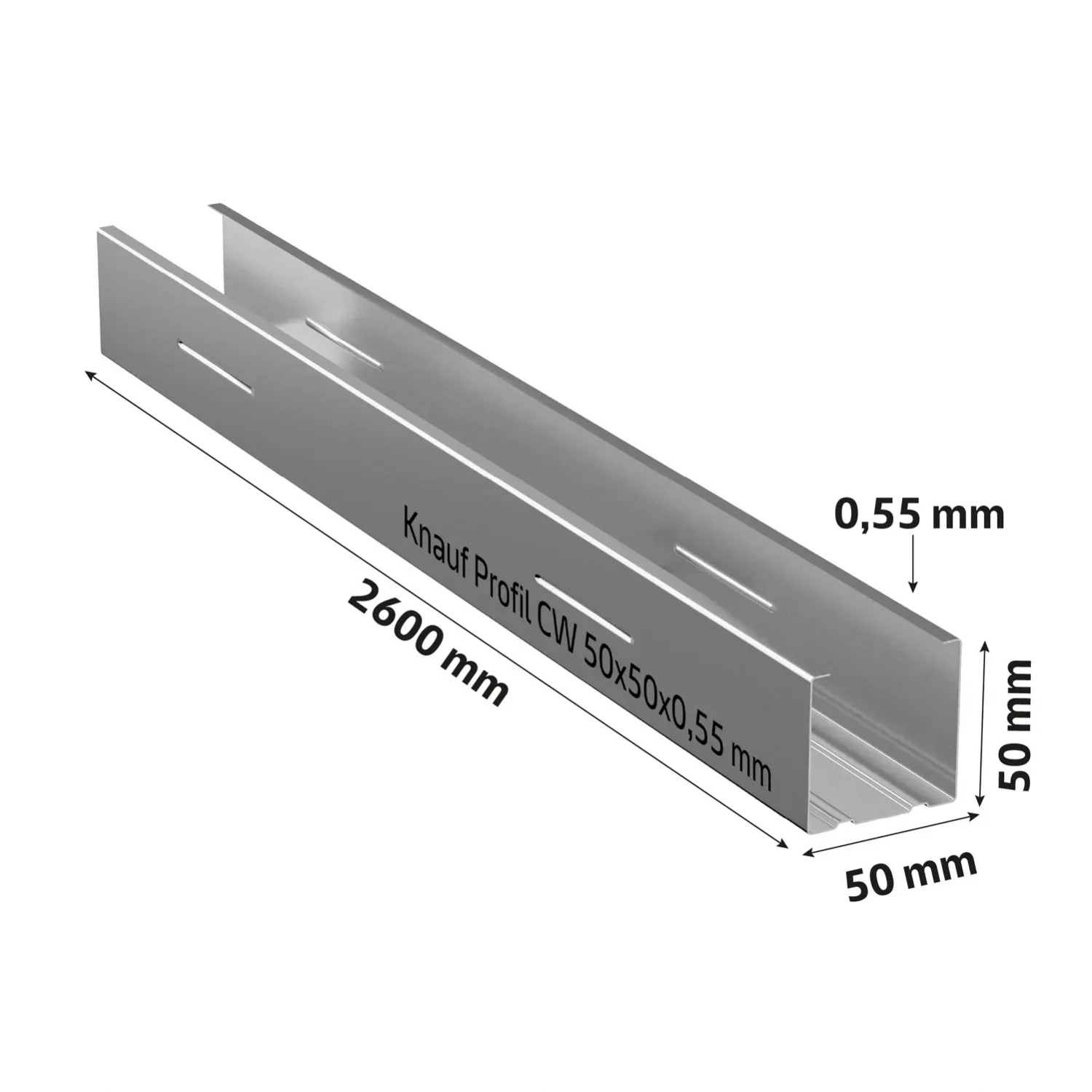 Knauf Profil CW 50 systemowy 2600 mm