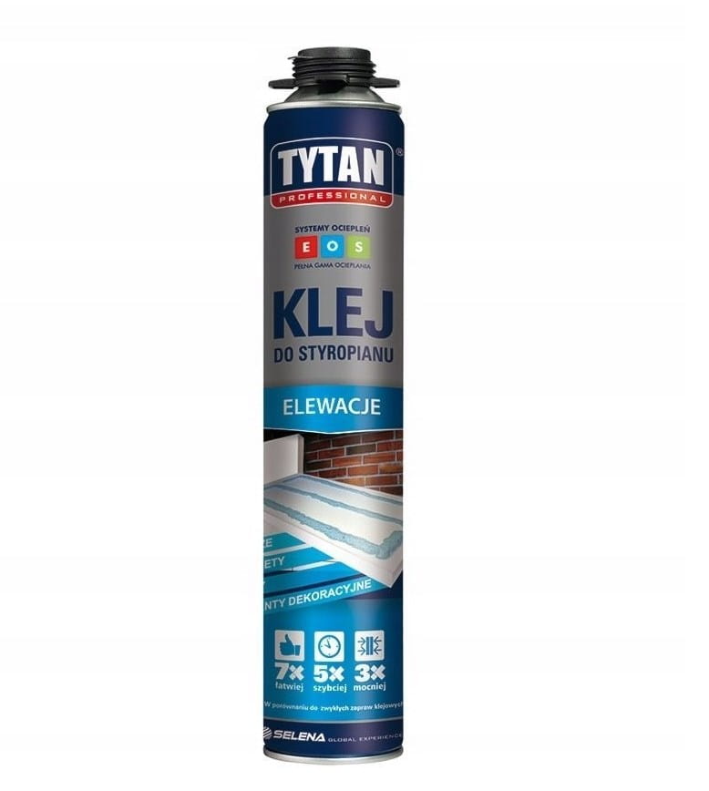 TYTAN EOS PIANKA KLEJ DO STYROPIANU 750ML PISTOLETOWA