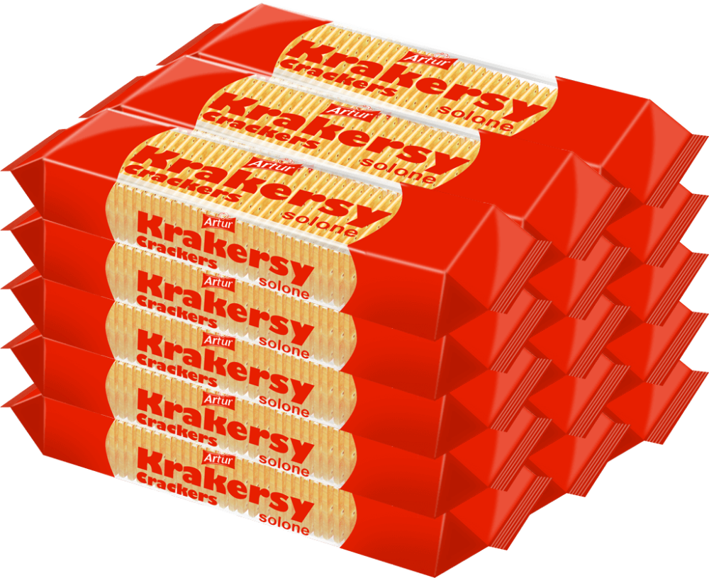 15x Krakersy solone Artur Dr Gerard, 175g