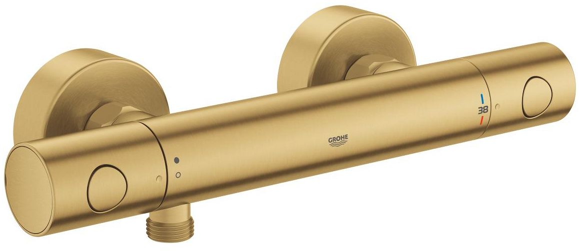 Grohe Grohtherm 800 bateria prysznicowa ścienna z termostatem Brushed Cool Sunrise 34765GN0