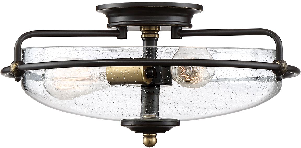 Elstead Lighting Griffin lampa podsufitowa 3x60 W postarzany mosiądz-brąz palladiański QZ-GRIFFIN-F-C-PNAB