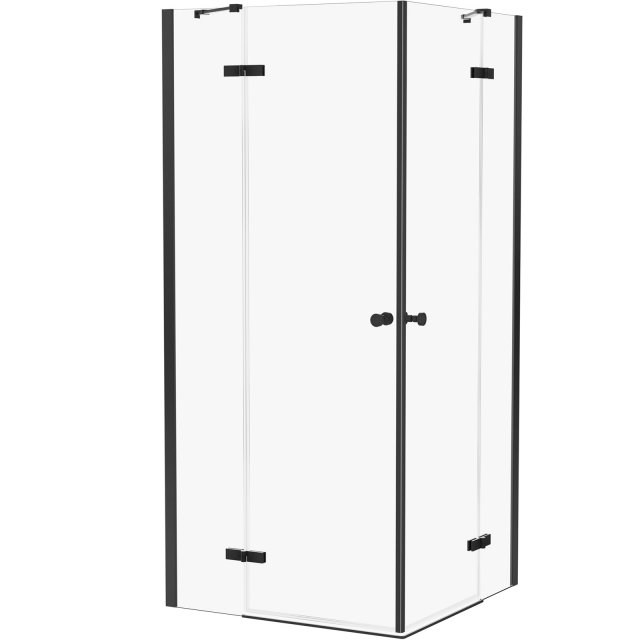 NEW TRENDY Kabina prysznicowa prostokątna KALIBRA BLACK 2D 80x110x195