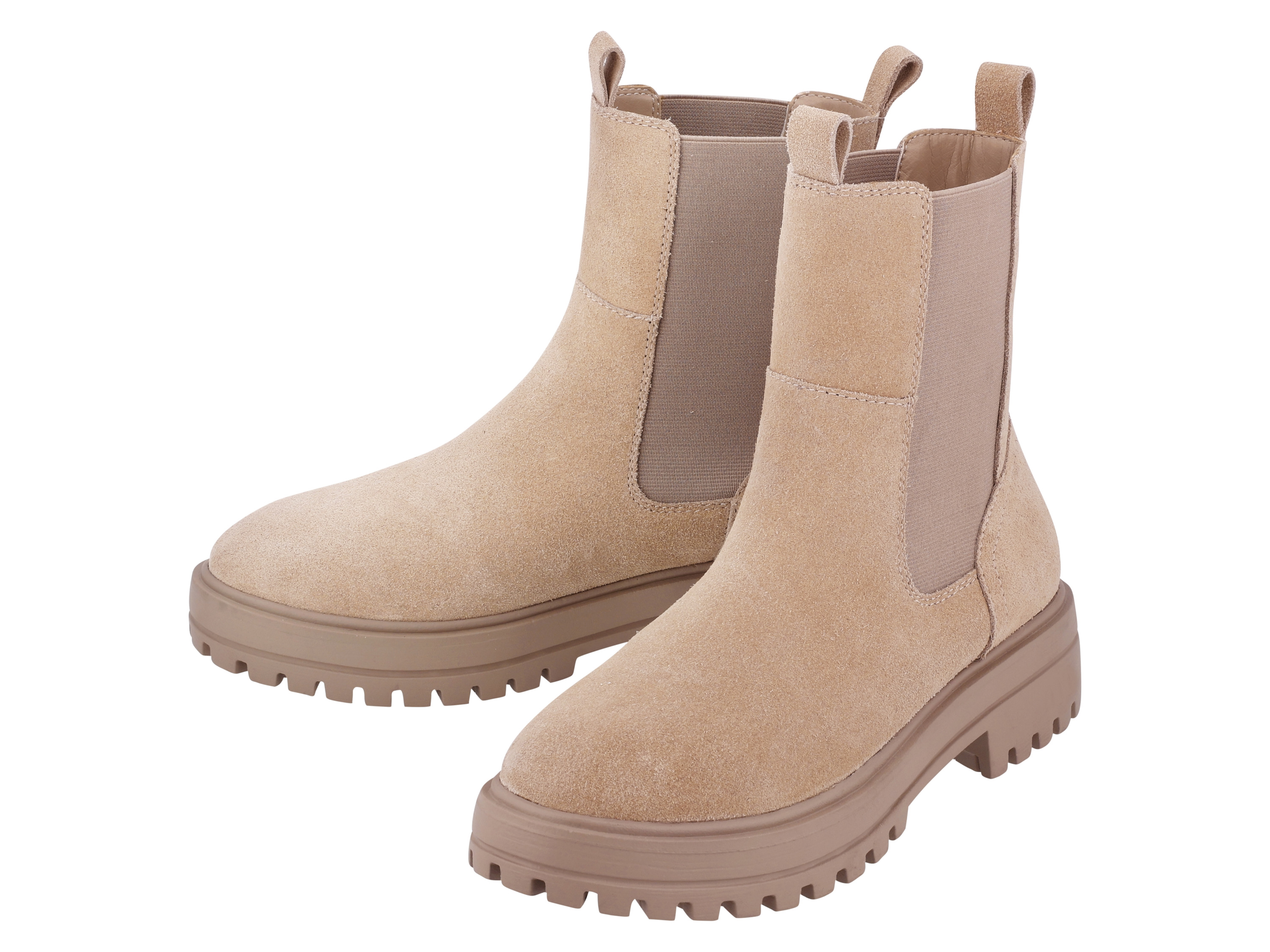 esmara Botki damskie skórzane Taupe, 40