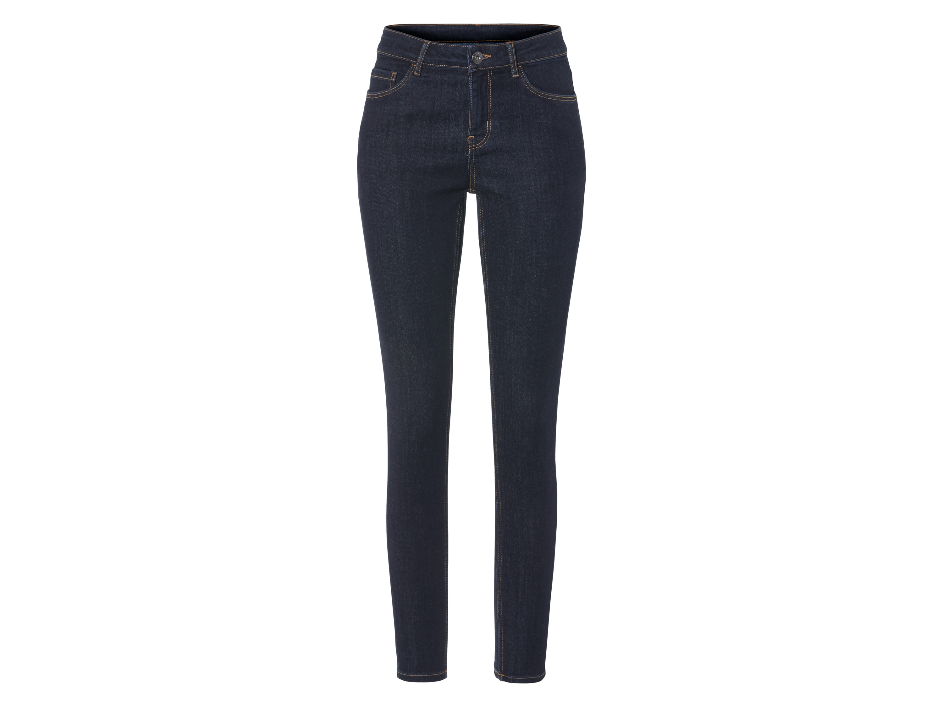 esmara Jeansy damskie super skinny fit Ciemnoniebieski, 44