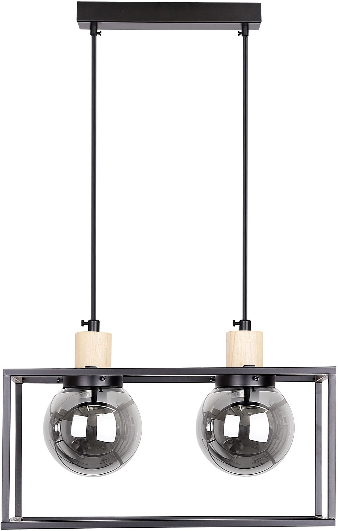 Darmowa Dostawa - Lampa wisząca 2x40 W przydymiony Candellux Retro 3200750