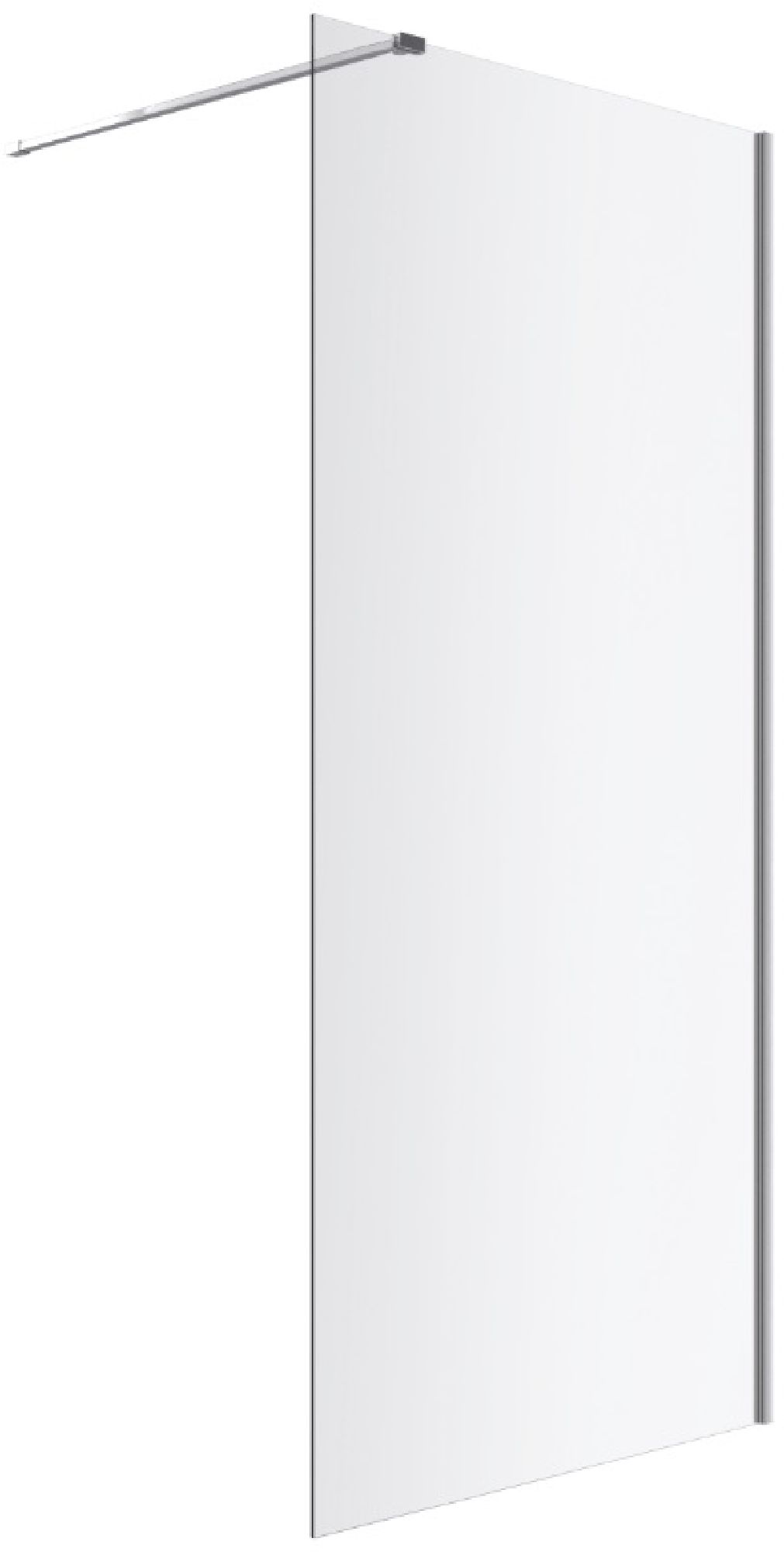 Darmowa Dostawa - Ścianka prysznicowa walk-in 80 cm chrom połysk/szkło przezroczyste Excellent Vidoq KAEX1512078520000601