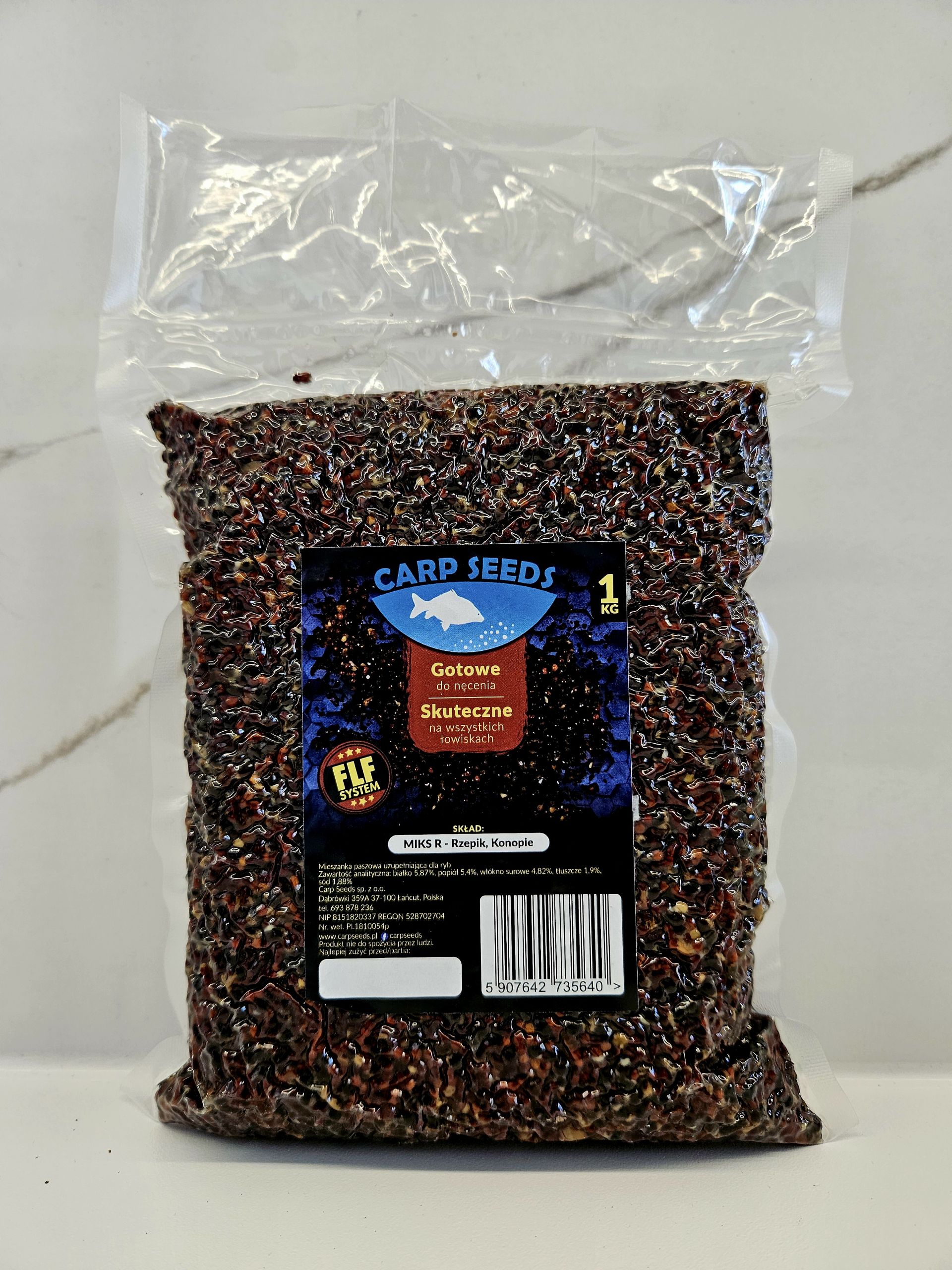 Carp Seed Ziarno do Nęcenia Mix R Rzepik, Konopie 1kg