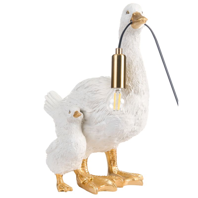 Lampa stołowa Kaczka Daffy Biały 1 szt.