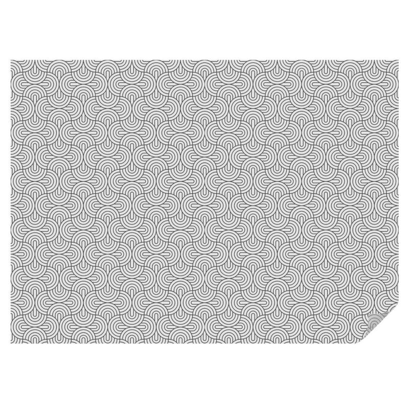 Naklejka na okno witraż Tulup 200x146 cm Efekt Mrożonego Szkła Geometryczne półokręgi powtarzalne wyraziste 1 rol.