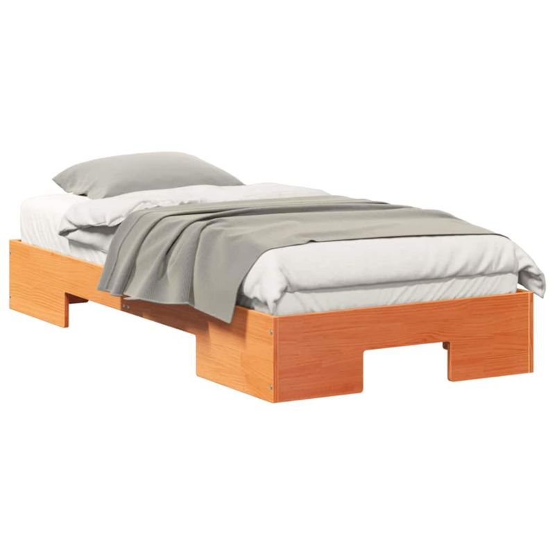 Rama łóżka WaszeMeble 90x200 cm Brązowy sosna WM-873048 1 szt.