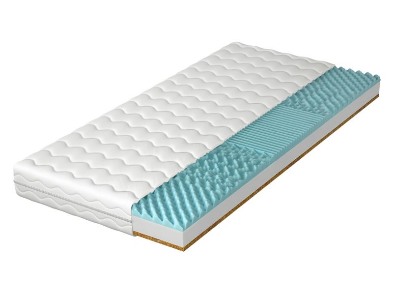 Dwustronny materac MIRJAN 24 piankowy Sonto 15 cm biały 160x200 cm 1 szt.