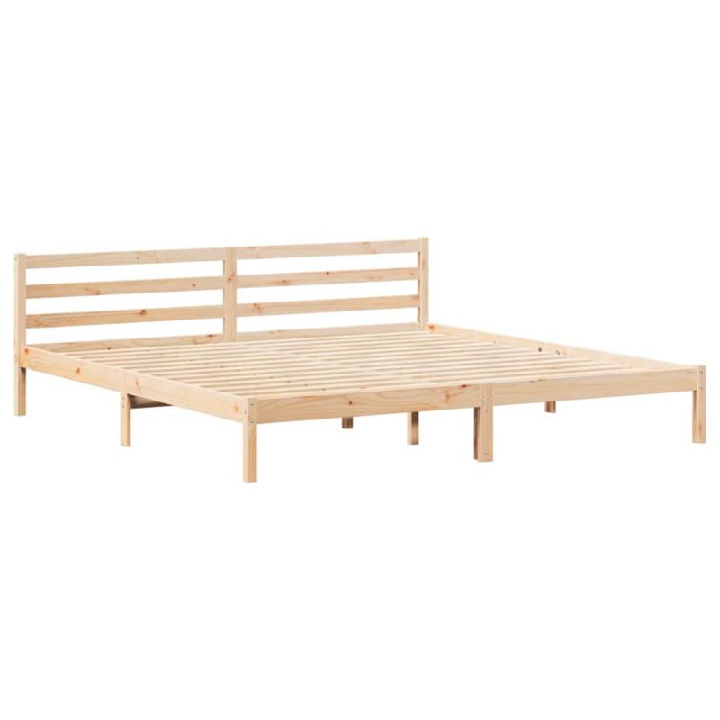 Rama łóżka WaszeMeble 180x220 cm Brązowy sosna WM-869784 1 szt.