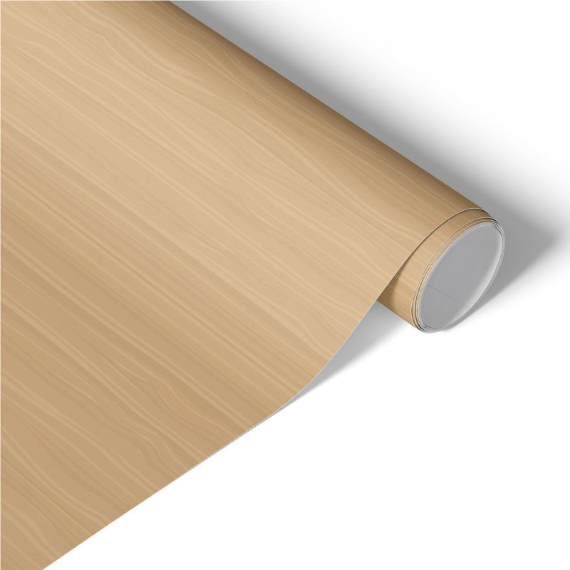 Okleina Meblowa Tulup 65x130 cm Beżowe słoje Okleina Na Biurko I Regał 1 rol.