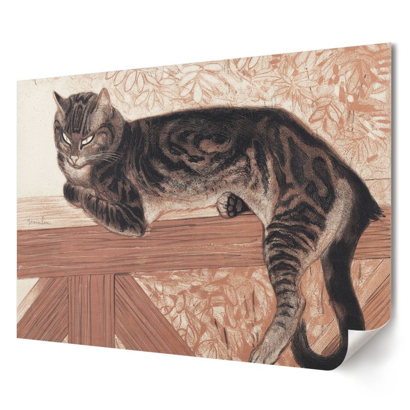 Plakat canvas Wallfluent Format A4 Kotka na balustradzie Artysta Théophile Steinlen 1 szt.