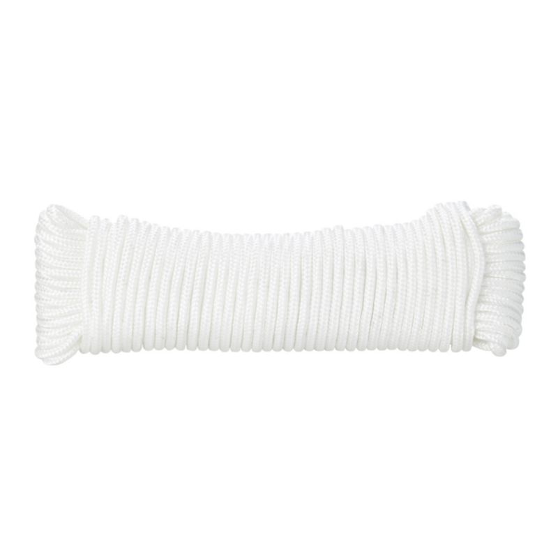 Lina pleciona polipropylenowa Diall 4 mm x 10 m biała