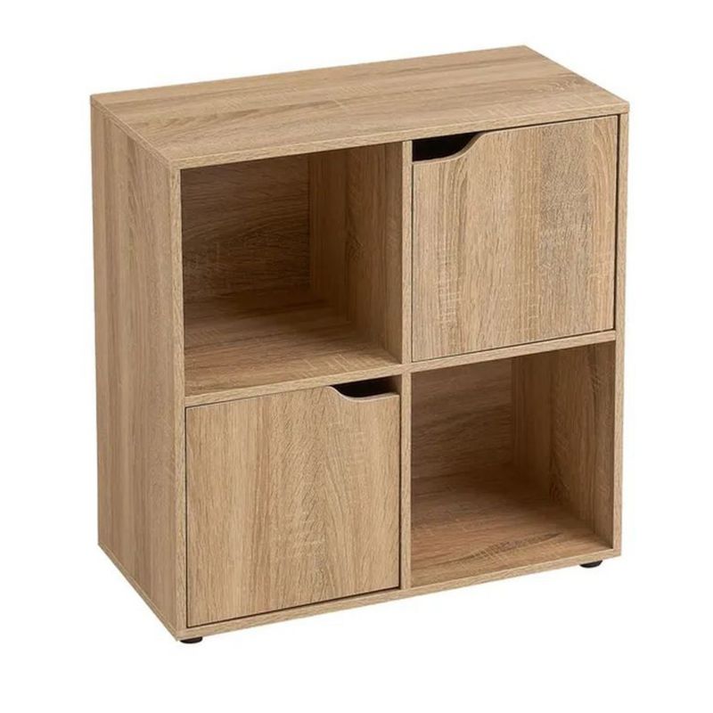 Regał Cube HowHomely naturalny 4 wnęki 60x30x62 cm 1 szt.