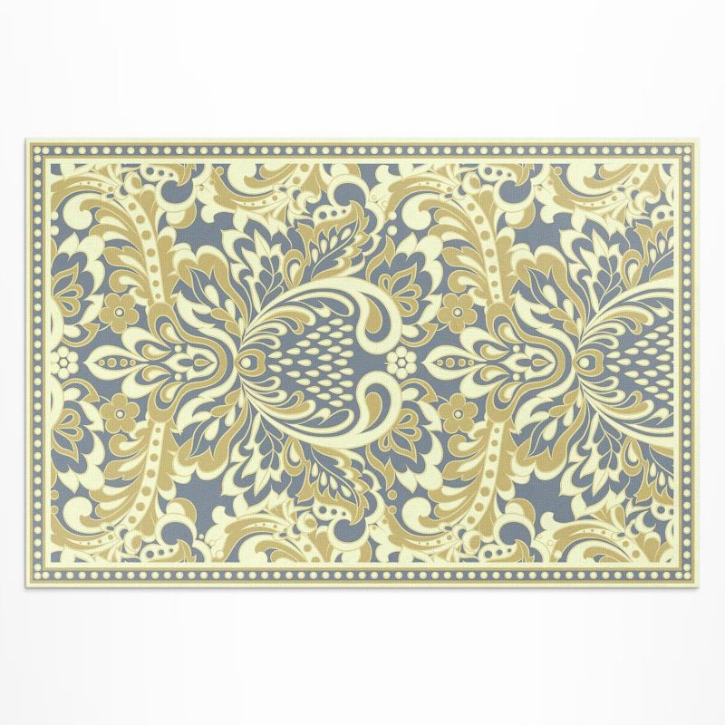 Balkonowy Dywan Winylowy UV Wallfluent 100x150 cm Egzotyczne kwiaty ornament roślinny 1 szt.