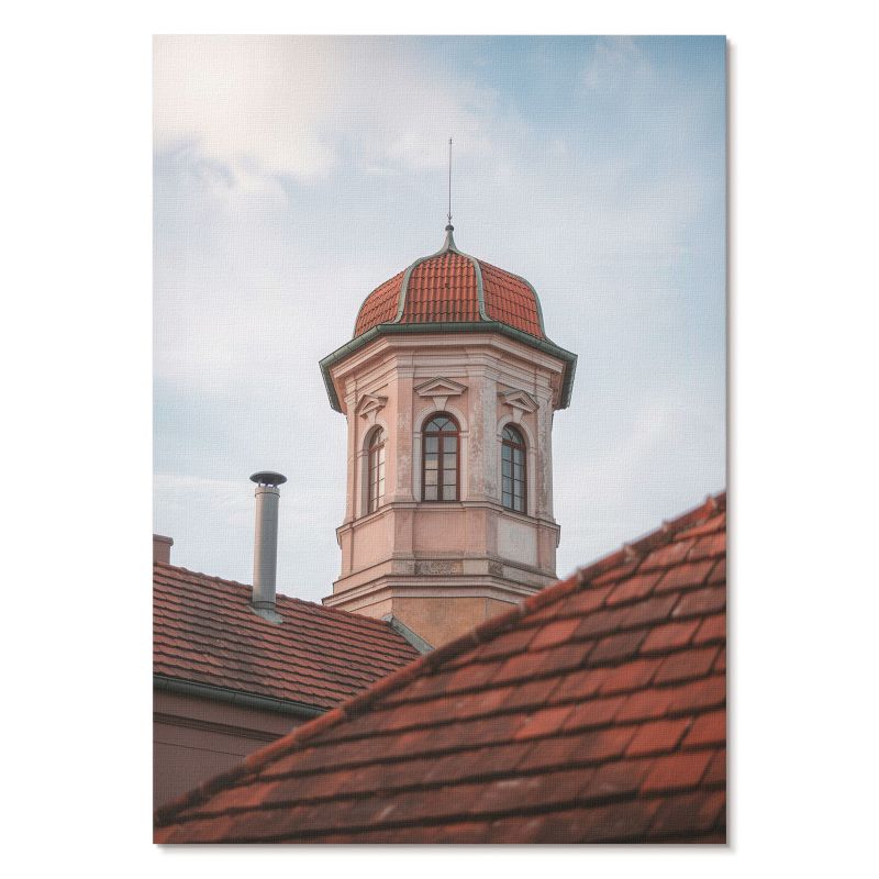 Obraz Plakat Canvas Tulup 42x59,4 cm (A2) Wieża i dach Do salonu, sypialni, biura 1 szt.