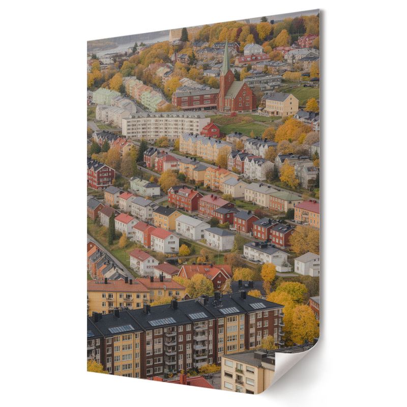 Plakat canvas Wallfluent Format A1 Malownicze miasteczko Artysta NewStyle 1 szt.